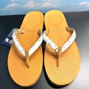 Hari Mari Shibori Leather Sandals in Almond. US Women’s 9/EUR 39-40